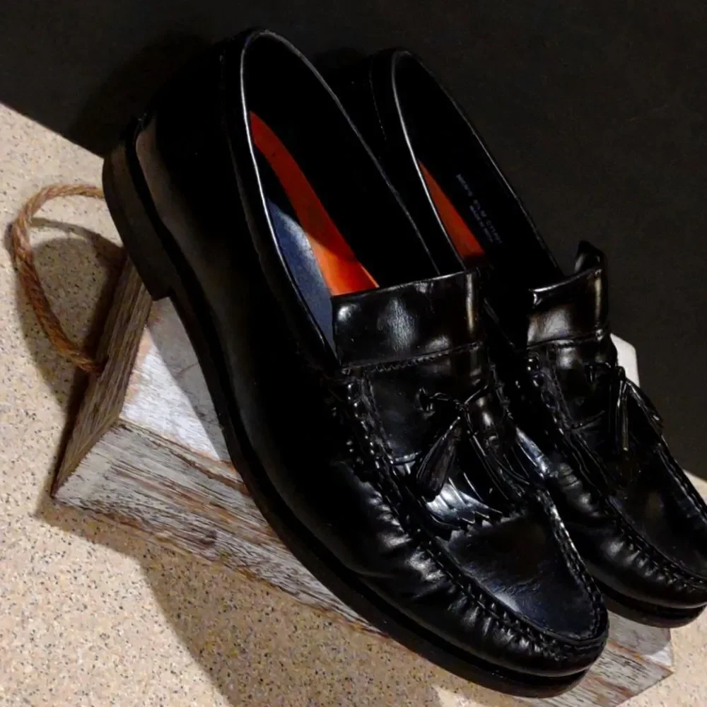 Cole Haan 9.5 Black Tassel Dress Shoes